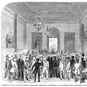 SOUTH CAROLINA: SECESSION. Meeting of the Southern seceeders from the Democratic Convention at St