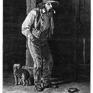 SOUTH: POVERTY, 1875. A Poor White from the southern United States