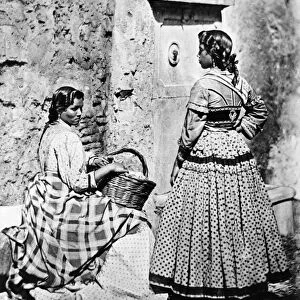 SPAIN: GYPSIES, c1860-80. Two Gypsy women of Spain. Photographed c1860-1880