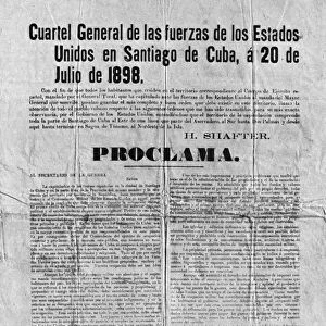 SPANISH-AMERICAN WAR, 1898. The Spanish publication of president William McKinley s