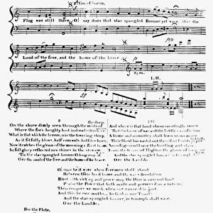 STAR SPANGLED BANNER. The second page of the first printed sheet music edition