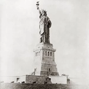 STATUE OF LIBERTY, 1890. Photographed in 1890