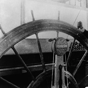 STEAMER CAPTAIN, 1912. Edgar E. Brookhart, pilot of the Queen City steamboat of New Orleans