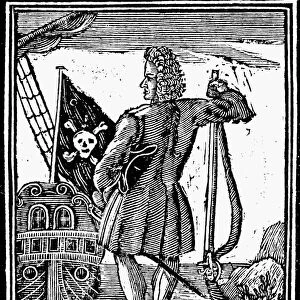 STEDE BONNET (c1688-1718). English pirate. English woodcut, 1725