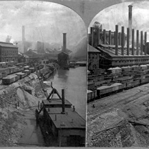 STEEL MILL, c1905. Steel mill along the Monongahela River, Pittsburgh, Pennsylvania