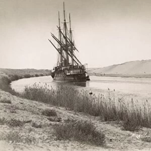 SUEZ CANAL, c1895. Suez Canal, Egypt