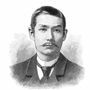 SUN YAT-SEN (1866-1925). Chinese statesman and revolutionary leader. Line engraving, 1896