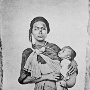 TAIWAN: MOTHER, 1870s. A Pepohoan mother and child, 1870s