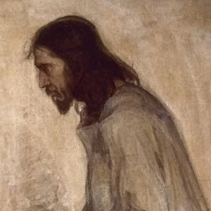 TANNER: THE SAVIOUR. Oil on wood by Henry Ossawa Tanner (1859-1937)