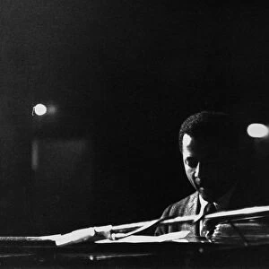 TEDDY WILSON (1912-1986). American jazz pianist and composer. Photographed by Bob Parent, c1960s