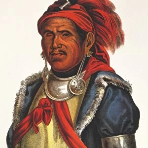 TENSKWATAWA (c1768-1834). Known as the Prophet. Shawnee Native American prophet and leader