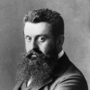 THEODOR HERZL (1860-1904). Hungarian-born Austrian journalist and founder of Zionism