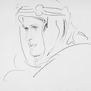 THOMAS EDWARD LAWRENCE (1888-1935). British archaeologist, soldier and writer. Drawing by Augustus John