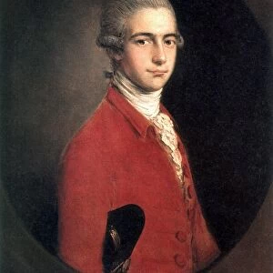 THOMAS LINLEY THE YOUNGER (1756-1778). English composer. Oil, c1773, by Thomas Gainsborough