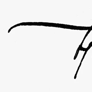 THOMAS MANN (1875-1955). German writer. Autograph signature