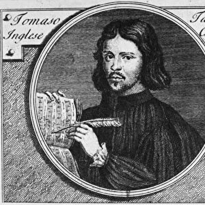 THOMAS TALLIS (1510?-1585). English organist and composer. Contemporary Italian engraving