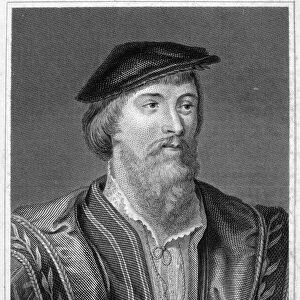 THOMAS VAUX (1510-1556). 2nd Baron Vaux of Harrowden. English poet. Steel engraving, 1822