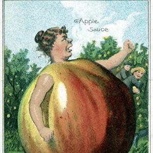 TRADE CARD, c1887. Apple sauce. Trade card published by J. H. Bufford, c1887
