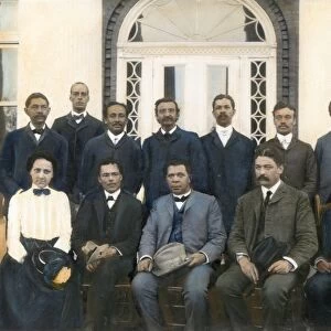 TUSKEGEE FACULTY COUNCIL. November 1902. Top row, left to right: Robert R. Taylor, R