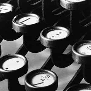 TYPEWRITER KEYS, 1921. Typewriter keys. Photograph by Ralph Steiner, 1921