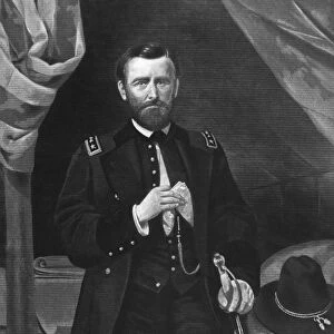 ULYSSES S. GRANT (1822-1885). 18th President of the United States. General Grant, In His Tent. 19th century painting by Emanuel Leutze