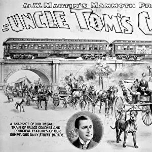 UNCLE TOMs CABIN, 1898. An 1898 poster of a theatrical touring company production