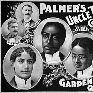 UNCLE TOMs CABIN COMPANY. Lithograph poster for Palmers Uncle Toms Cabin Company