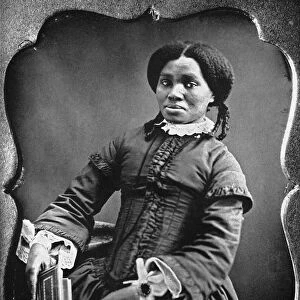 An unidentified African American woman. Daguerreotype