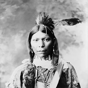UTE MAN, c1899. A young Ute Native American man. Photograph, c1899