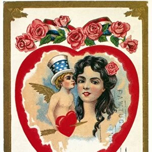 VALENTINEs DAY CARD. American, 1908