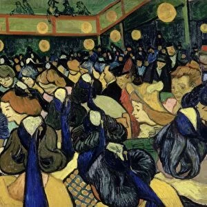 VAN GOGH: DANCE HALL, 1888. The Dance Hall at Arles. Oil on canvas, Vincent van Gogh