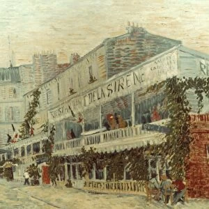 VAN GOGH: LA SIRENE, 1887. Restaurant La Sirene. Canvas by Vincent Van Gogh