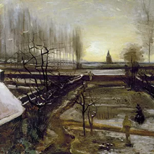 VAN GOGH: NEUNEN, 1885. Garden of the Rectory at Nuenen, Netherlands. Oil on canvas by Vincent Van Gogh, 1885