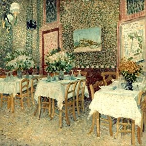 VAN GOGH: RESTAURANT, 1887. Interior of a restaurant. Canvas, summer 1887, by Vincent Van Gogh