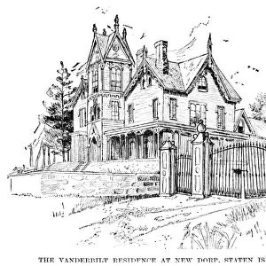 VANDERBILT MANSION, 1885. The William Vanderbilt mansion in New Dorp, Staten Island