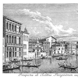 VENICE: GRAND CANAL, 1735. The Grand Canal in Venice, Italy, looking east