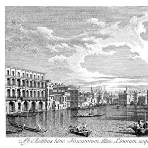 VENICE: GRAND CANAL, 1735. The Grand Canal in Venice, Italy looking south