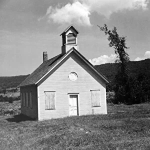 VERMONT SCHOOLHOUSE, 1940. A one-room schoolhouse at Bristol Notch, Vermont