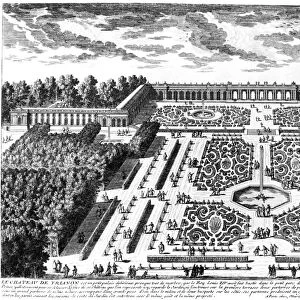VERSAILLES: GARDEN, 1685. Gardens of the Petit Trianon at the royal Palace of Versailles, France. Line engraving from Perelles Views of the Beautiful Houses of France, 1685