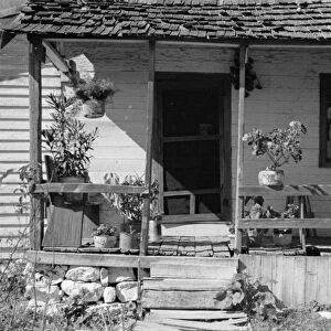 VIRGINIA: HOME, 1935. Home of Bailey Nicholson in Shenandoah National Park, Virginia