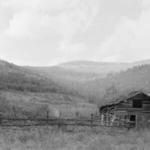 VIRGINIA: HOUSE, 1935. Abandoned house in Nicholson Hollow, Shenandoah National Park, Virginia