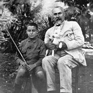 VITO CASCIO FERRO (1862-1945). Sicilian gangster. Photographed with his nephew, c1920