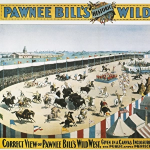 W. F. CODY POSTER, 1894. An 1894 poster for the Wild West Show of Pawnee Bill, Gordon William Lillie, who in 1883 joined the staff of Buffalo Bill Codys Wild West Show and in 1888 established his own show