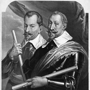 WALLENSTEIN AND GUSTAVUS. Albrecht von Wallenstein (1583-1634) and Gustavus Adolphus of Sweden
