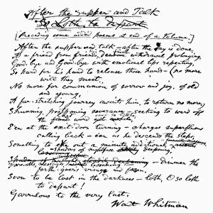 WALT WHITMAN (1819-1892). American poet
