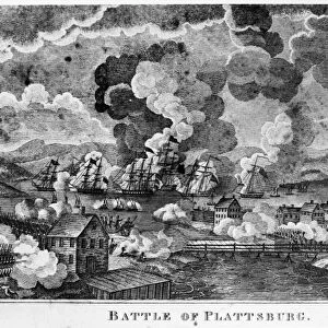 WAR OF 1812: PLATTSBURGH. American and British forces at the Battle of Plattsburgh