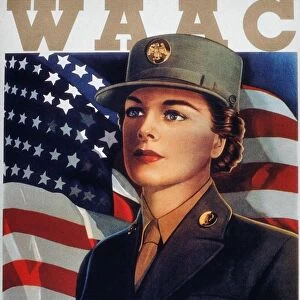 This Is My War Too! : American World War II recruiting poster, c1942, for the U. S. Armys Womens Army Auxilliary Corps (WaC)