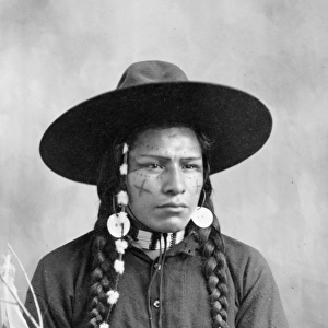 WASCO MAN, 1903. Wasco man photographed at The Dalles, Oregon, by D. D. Wilder, 1903