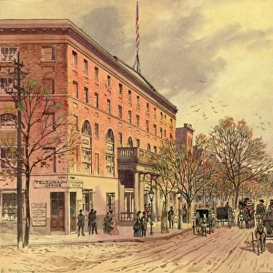 WASHINGTON, D. C. 1860. Scene on Pennsylvania Avenue in Washington, D
