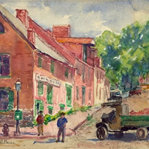 WASHINGTON, D. C. c1920. A street in the Georgetown neighborhood of Washington, D